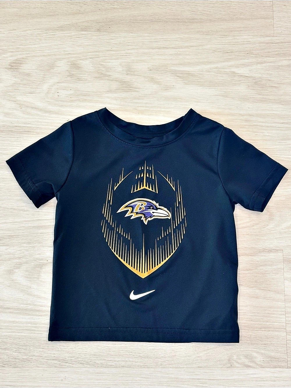 Nike The Nike Tee DRI-FIT Ravens Graphic Short Sleeve Size 2T